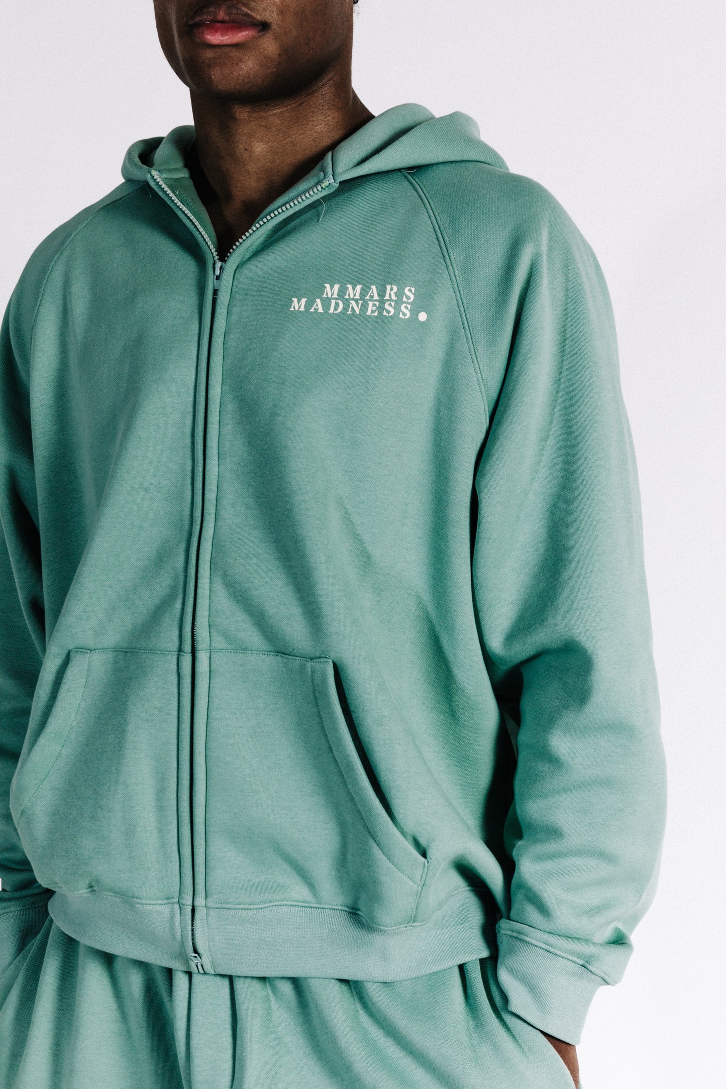 Zip-Up Hoodie - Sage