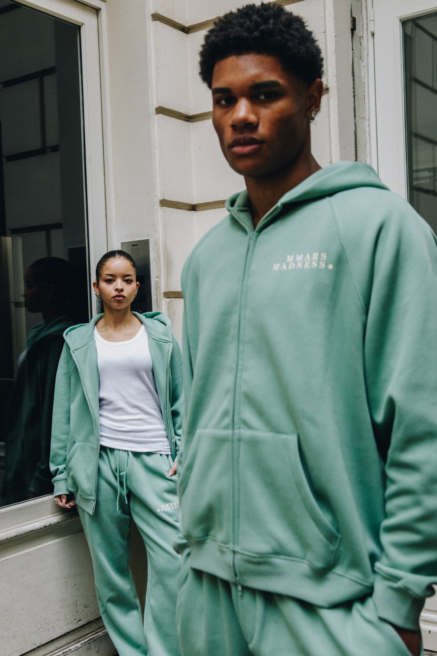 Zip-Up Hoodie - Sage