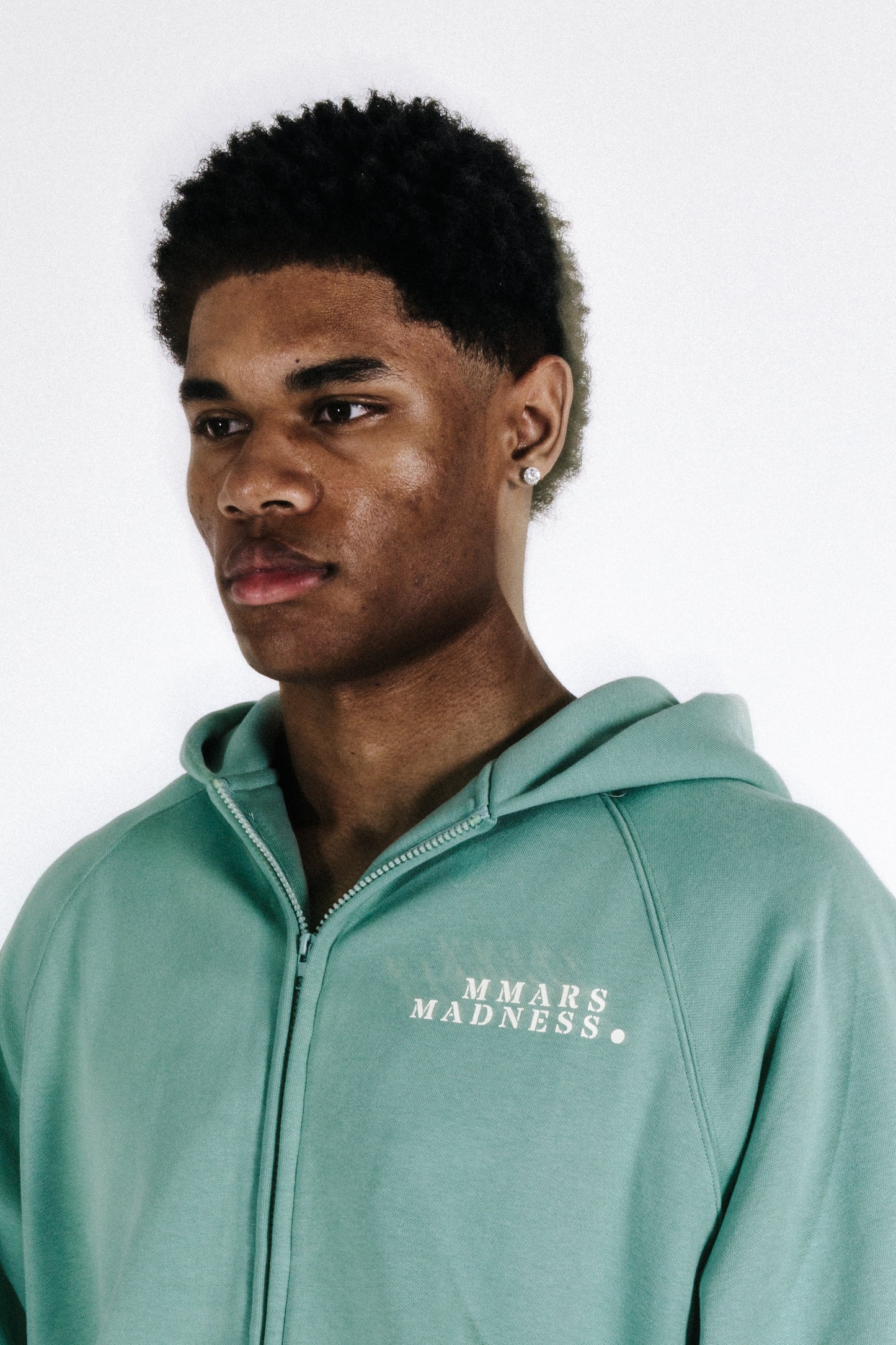 Zip-Up Hoodie - Sage