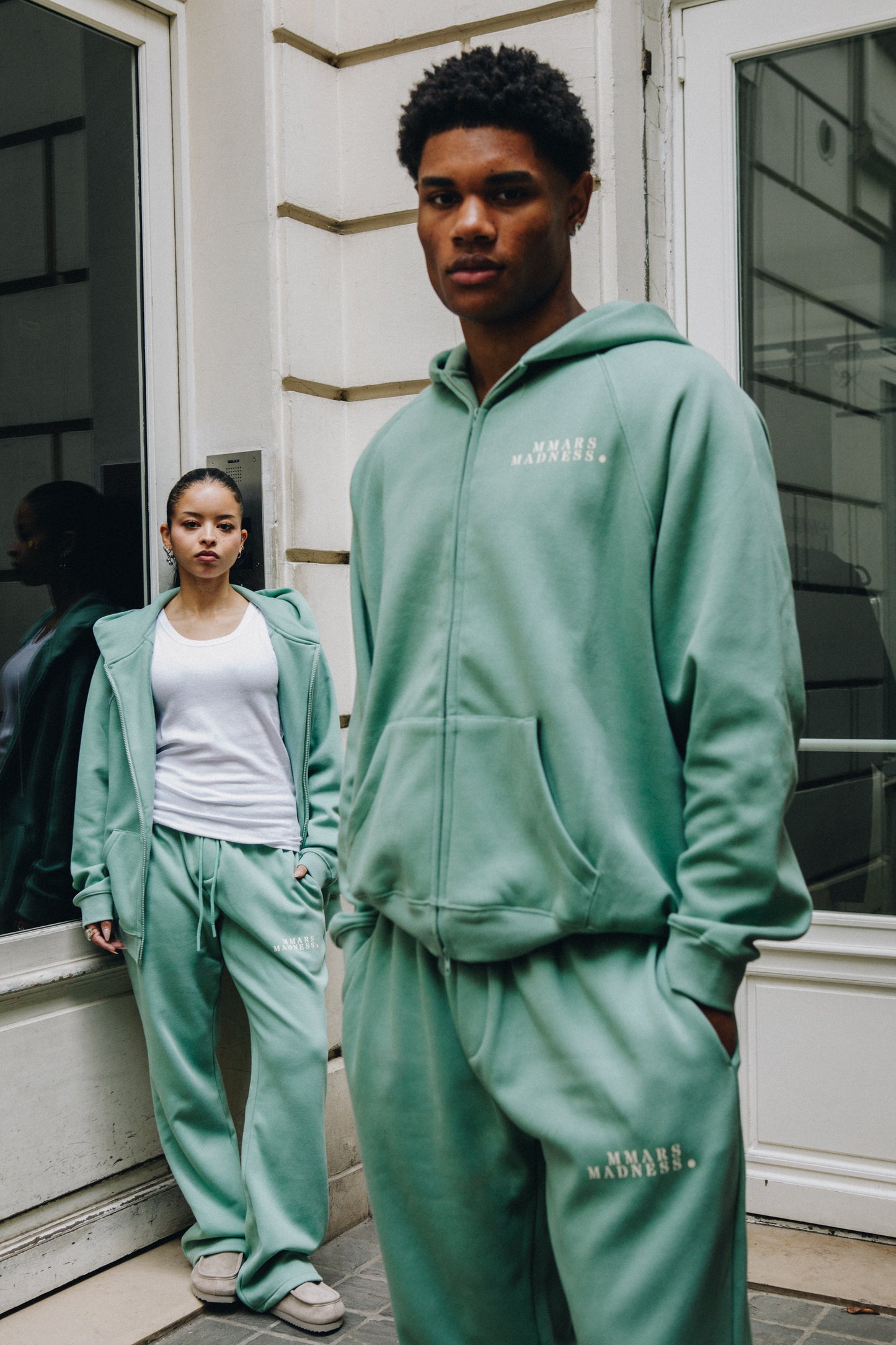Zip-Up Hoodie - Sage