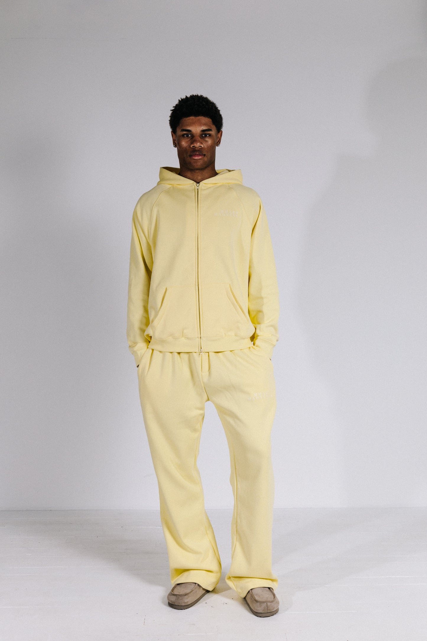 Zip-Up Hoodie- Yellow