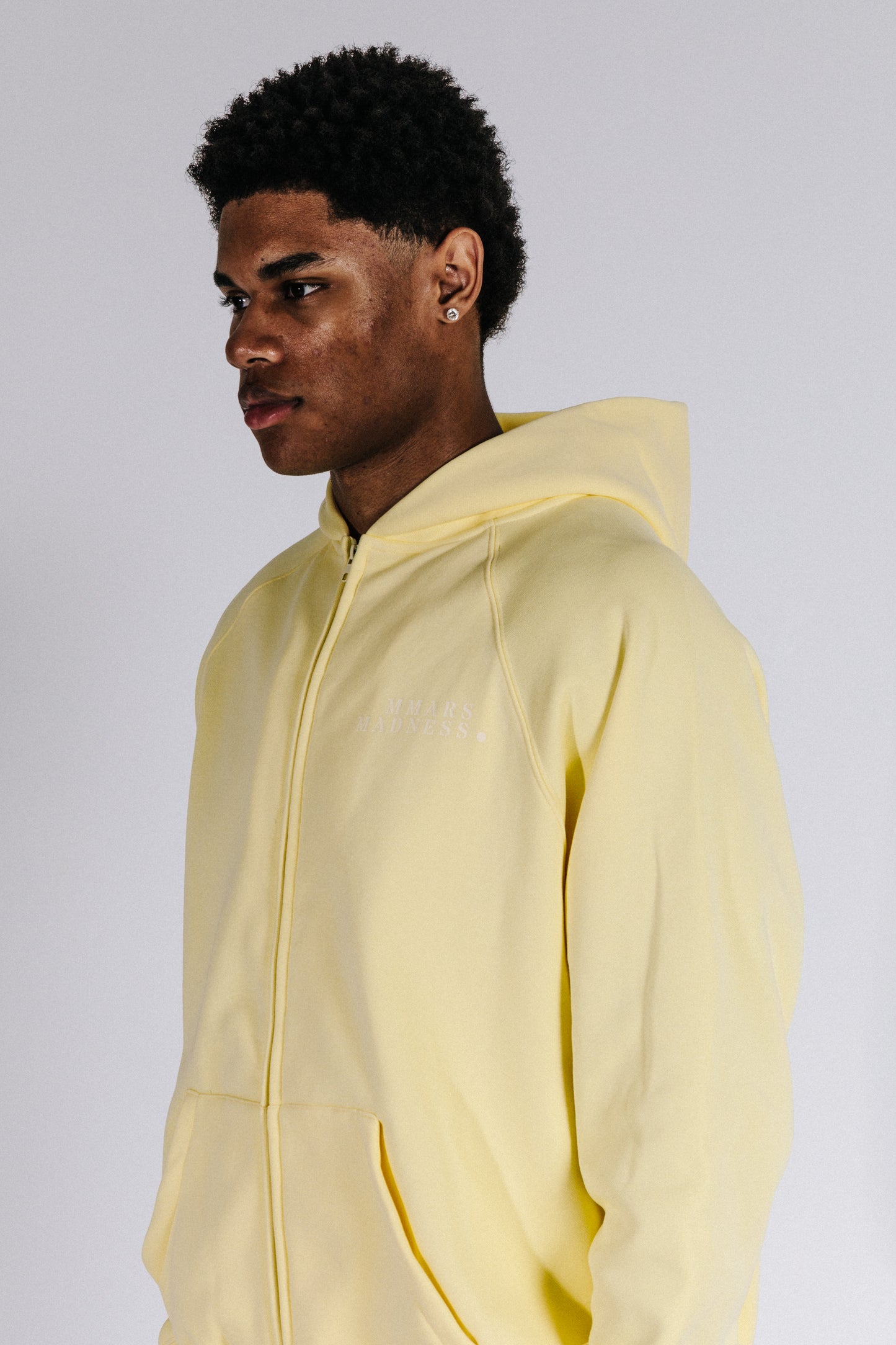 Zip-Up Hoodie- Yellow