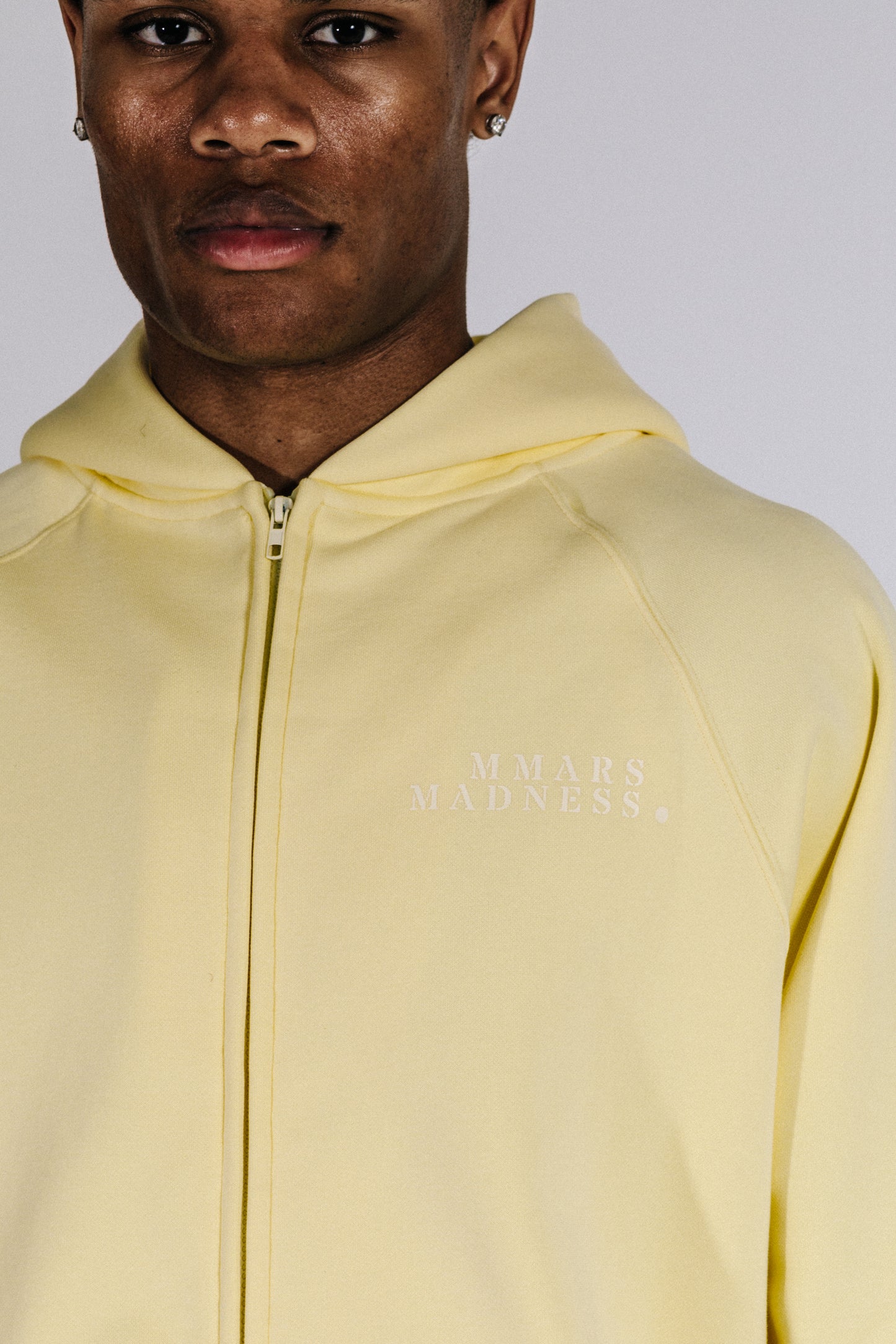 Zip-Up Hoodie- Yellow