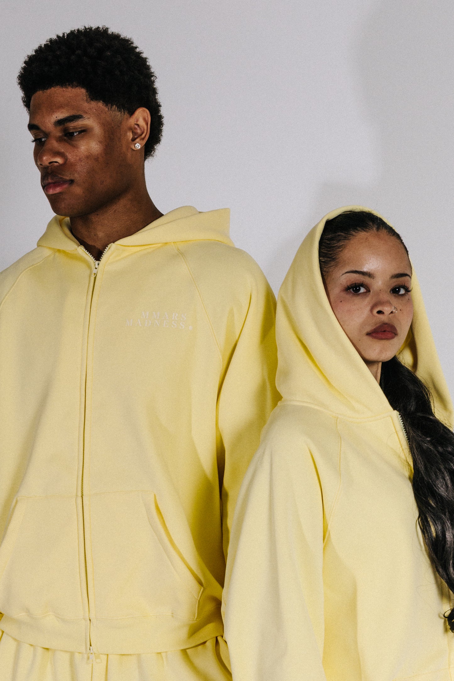 Zip-Up Hoodie- Yellow